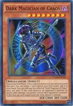 Yugioh! LP Dark Magician of Chaos - YGLD-ENC02 - Ultra Rare - Unlimited Edition - Image 1