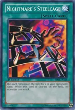 1x Nightmare's Steelcage - 1st Edition NM Eng YuGiOh - Battle Pack 2 - Image 1