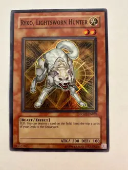 Ryko, Lightsworn Hunter LODT-EN022 super rare unlimited VLP-NM - Image 1