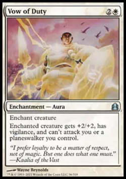 Vow of Duty - Near Mint MTG Commander - Image 1