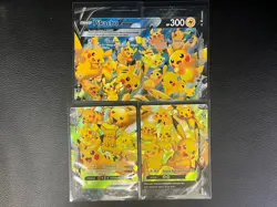Pikachu V-Union Celebrations Set of 4 SWSH Promo Pokemon Cards NM - Image 1
