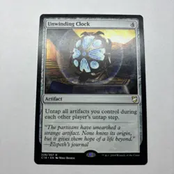 MTG Unwinding Clock- Commander 2018- Rare- LP - Image 2