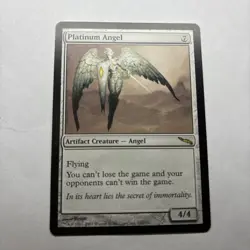 MTG Platinum Angel- Mirrodin- Rare- LP - Image 1