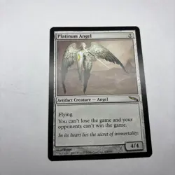 MTG Platinum Angel- Mirrodin- Rare- LP - Image 3
