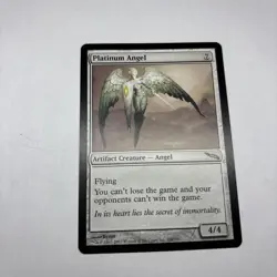 MTG Platinum Angel- Mirrodin- Rare- LP - Image 4