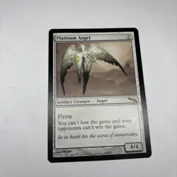 MTG Platinum Angel- Mirrodin- Rare- LP - Image 5
