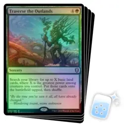 FOIL TRAVERSE THE OUTLANDS X4 Commander Legends: Battle For Baldur's Gate MTG - Image 1