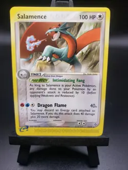 Pokemon Salamence 19/97 EX Dragon Non Holo Rare E-Series TCG LP/NM - Image 1