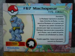 MACHOPEUR #67 - TOPPS TV ANIMATION EDITION - POKEMON - TRES BON ETAT - Image 4
