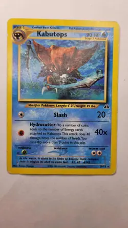 Kabutops 25/75 Neo Discovery pokemon TCG LP - Image 1