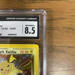 Pokemon Dark Raichu 83/82 Team Rocket Holo 1st Edition CGC 8.5 - Image 4