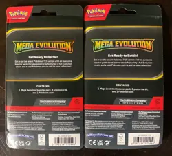 Pokemon TCG Mega Evolution Blister Pack - Factory Sealed - x2 - Image 2