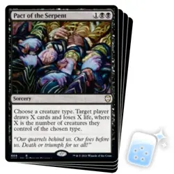 PACT OF THE SERPENT X4 Kaldheim: Commander Magic MTG MINT CARD - Image 1