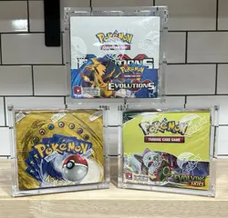 Pokemon Magnetic Booster Box Acrylic Case! Pokemon Card Protective Display! - Image 1