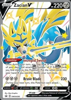 Zacian V (Shiny) SWSH292 SWSH: Sword & Shield Promo Cards Holo - Image 1