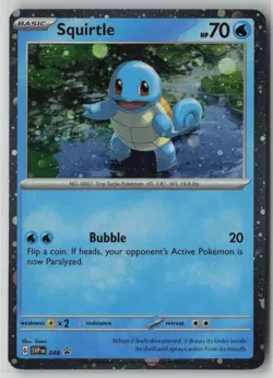 Squirtle - 048 (Cosmos Holo) 048 Pokemon Scarlet & Violet Promo Cards Holo (NM)1 - Image 1