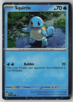 Squirtle - 048 (Cosmos Holo) 048 Pokemon Scarlet & Violet Promo Cards Holo (NM)2 - Image 1