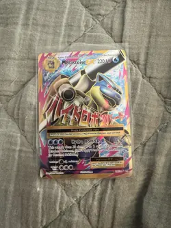Pokemon TCG XY- Evolutions M Blastoise EX Full Art Holo Ultra Rare Card 102/108 - Image 1