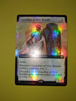 FOIL EXTENDED ART Guardian of New Benalia x1 Dominaria United 1x MTG - Image 1