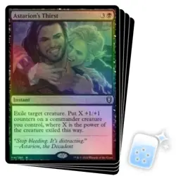 FOIL ASTARION'S THIRST X4 Commander Legends: Battle For Baldur's Gate Magic MTG - Image 1