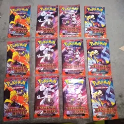 12x Pokemon TCG Destined Rivals Booster Packs Sealed New. 4 Art Sets - Image 1
