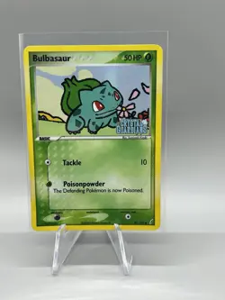 Pokemon Bulbasaur Reverse Holo Stamped 45/100 EX Crystal Guardians Crease - Image 1