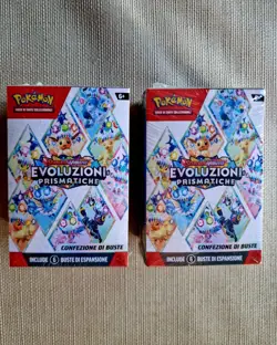 Bundle 6 Buste Pokemon GCC Scarlatto e Violetto Evoluzioni Prismatiche - Sealed✅ - Image 1