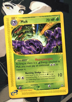 Muk 23/147 Regular Rare Aquapolis Pokemon TCG Excellent Condition - Image 1