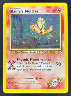 2000 Pokemon Gym Heroes #1/132 Blaine's Moltres Holo - Image 1