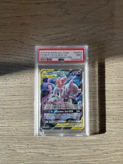 2019 Pokemon Mewtwo & Mew Tag Team Tin Promo #SM191 PSA MINT 9 - Image 1