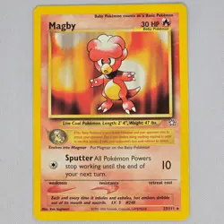 Magby 23/111 Neo Genesis Rare Vintage Pokemon Card TCG English MP - Image 1