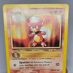 Magby 23/111 Neo Genesis Rare Vintage Pokemon Card TCG English MP - Image 3
