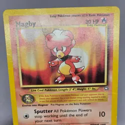 Magby 23/111 Neo Genesis Rare Vintage Pokemon Card TCG English MP - Image 4