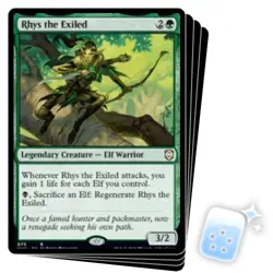 RHYS THE EXILED X4 Kaldheim: Commander Magic MTG MINT CARD - Image 1