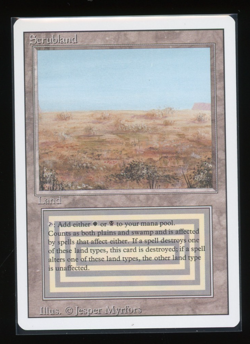 Scrubland - Revised 1994 - Magic the Gathering - Image 1