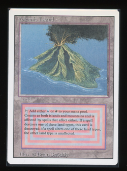 Volcanic Island - Revised 1994 - Magic the Gathering - Image 1