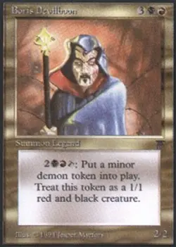 1x Boris Devilboon Light Play, English Legends MTG Magic - Image 1