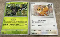 Eevee & Zarude Scarlet Violet SVP 199 200 Black Star Promo Destined Pokemon Tcg - Image 1