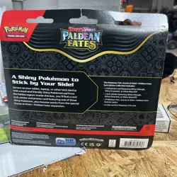 Pokemon TCG: Paldean Fates Tech Sticker Blister ++ 3 boosters ++ Factory Sealed! - Image 2