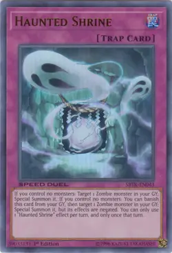 Yugioh! Haunted Shrine - SBTK-EN043 - Ultra Rare - 1st Edition Near Mint, Englis - Image 1