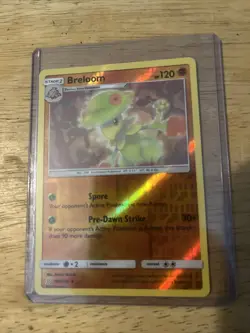 REVERSE HOLO Pokemon Sun & Moon Unified Minds TCG Card Breloom 108/236 - Image 1