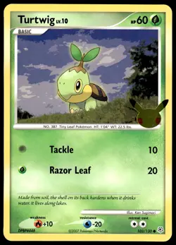 Chimchar 76/130 Piplup 93/130 Turtwig 103/130 Set JUMBO Promo Pokemon Card - Image 2