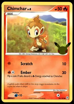 Chimchar 76/130 Piplup 93/130 Turtwig 103/130 Set JUMBO Promo Pokemon Card - Image 4