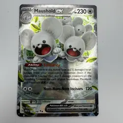 Pokemon TCG Maushold EX 155/182 S&V Paradox Rift Half Art Card NM - Image 1