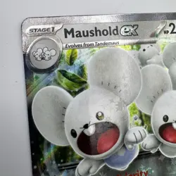 Pokemon TCG Maushold EX 155/182 S&V Paradox Rift Half Art Card NM - Image 5