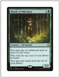 1x Oracle of Mul Daya, Jumpstart, Magic MTG NM - Image 1