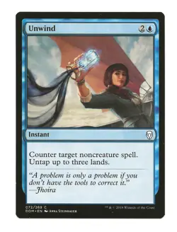 Unwind MTG Instant Card Dominaria 1x NM Magic the Gathering - Image 1