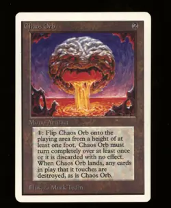 Magic MTG Unlimited Chaos Orb MODERATELY PLAYED MP - Image 1