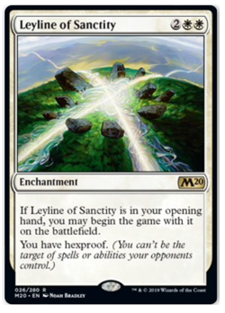 Leyline of Sanctity - Excellent - RARE - Core Set 2020 - MTG - Magic - Image 1