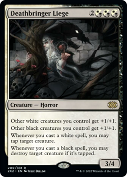 DEATHBRINGER LIEGE X 1 N/M- DOUBLE MASTERS 2022 MAGIC THE GATHERING - Image 1